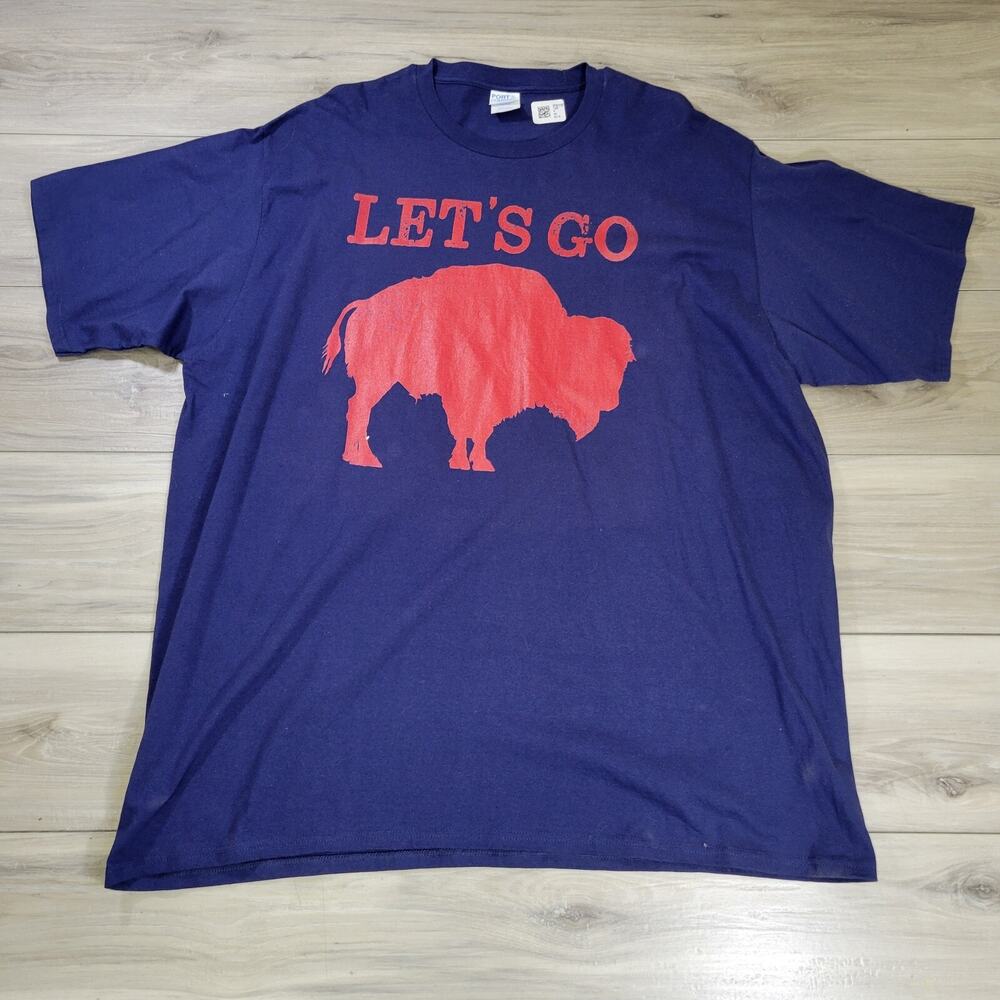 Buffalo Bill's Let's Go T-Shirt Men's 3XL Navy Short Sleeve New